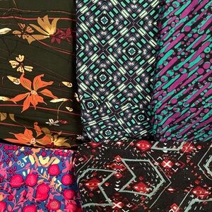 LuLaRoe Tall & Curvy leggings Colorful Patterns